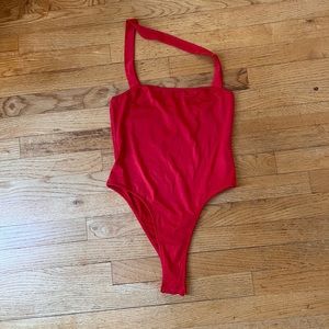 Red petite small body suit